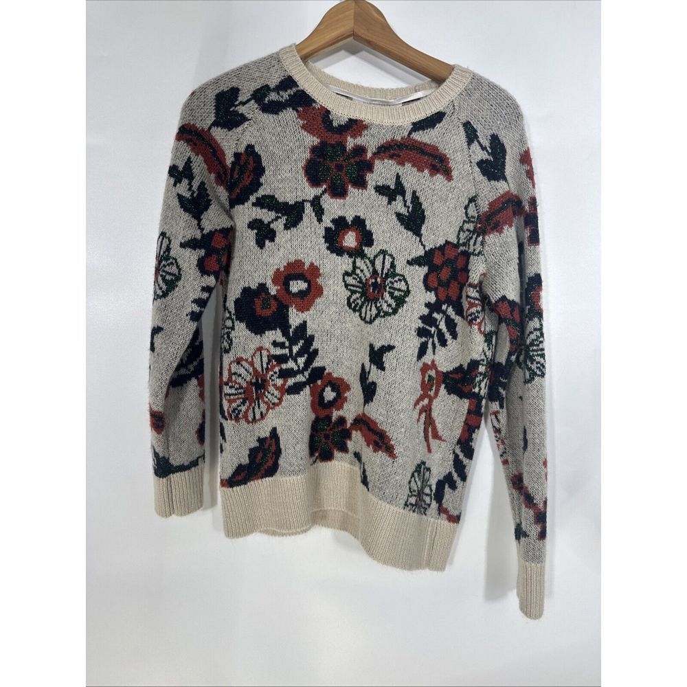 Madison Grey New York Floral Fall Pullover‎ Sweater Womens Small